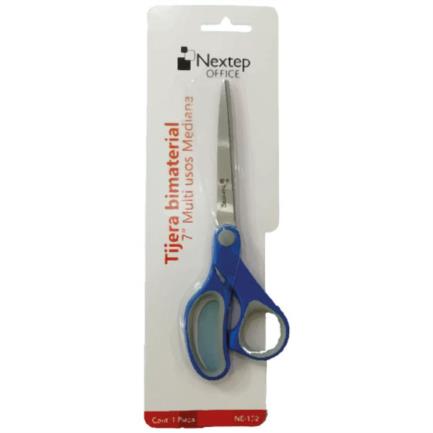 Bundle Tijera Nextep Bimaterial 7" Multiusos Mediana Cont. 6 Piezas