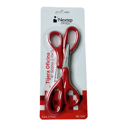 Bundle Tijera Nextep para Oficina 6" Económica Blister c/2 Cont. 6 Piezas
