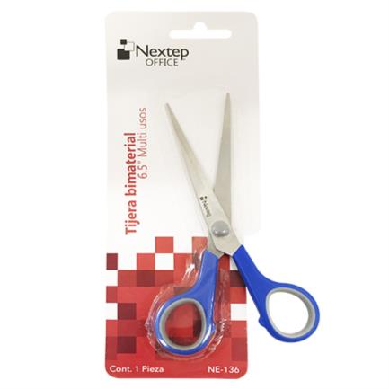 Bundle Tijera Nextep Bimaterial 6.5" Multiusos Cont. 6 Piezas