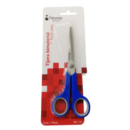 Bundle Tijera Nextep Bimaterial 7" Multiusos Cont. 6 Piezas