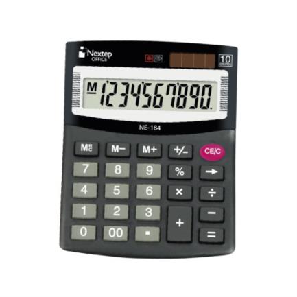 Bundle Calculadora Nextep 10 Dígitos Semi Escritorio Solar/Bateria CONT. 2 PIEZAS
