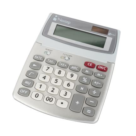 Calculadora Nextep 12 Dígitos Escritorio Función Impuestos Solar/Batería