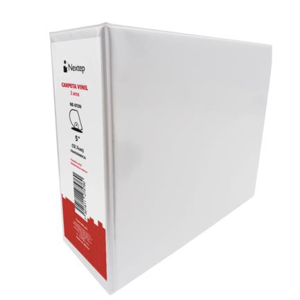 Carpeta Panoramica Nextep Vinil Aro "D" 5" Carta Blanca