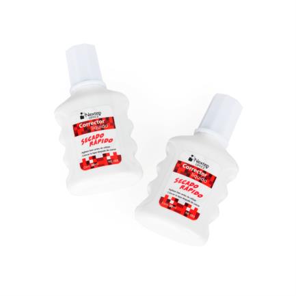 Corrector Líquido Nextep Botella 20ml C/12 Piezas