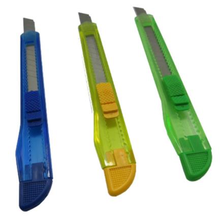 Cutter Plastico Ergonomico Nextep Chico Navaja 9mm Caja Con 12