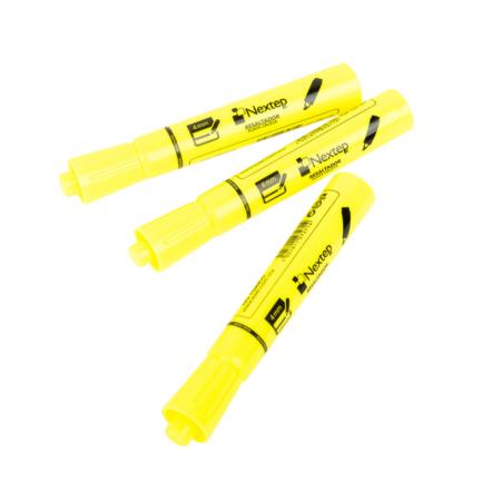 Marcador Nextep Resaltador Color Amarillo C/12 Pzas
