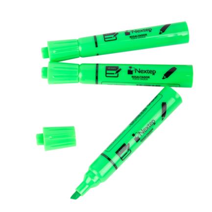 Marcador Nextep Resaltador Color Verde C/12 Pzas