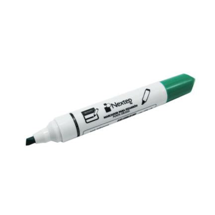 Marcador Nextep para Pizarrón Blanco Color Verde C/12 Pzas