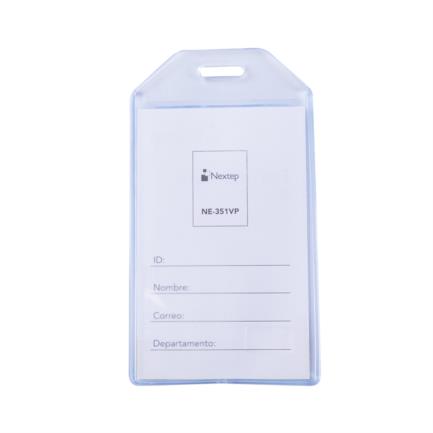 Porta Gafete Plastico Flexible Vertical Nextep 6x9cm C/10