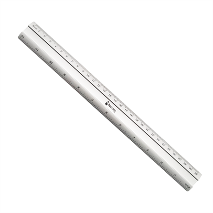 Regla Nextep Metalica de Aluminio 30 cm c/6 Pzas