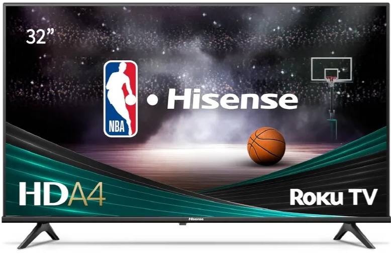 Smart LED-LCD TV Hisense 32A4NR 81.3cm - HDTV - LED Retroiluminación - Roku - 1366 x 768 Resolución