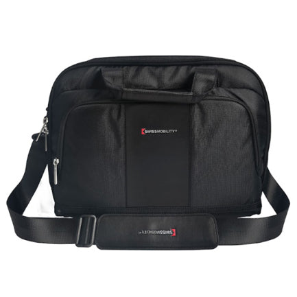 Maletín Swissmobility 17 3 cierres lapicera incluida color negro