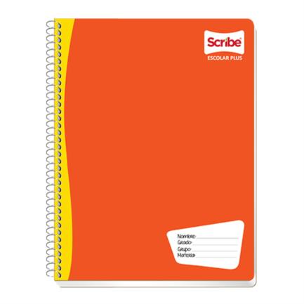 Cuaderno Profesional Scribe Escolar Raya Espiral Doble 200 Hojas