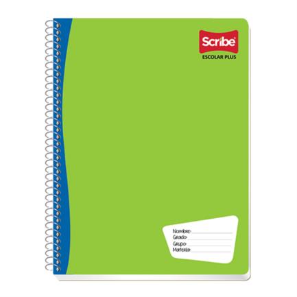 Cuaderno Profesional Scribe Escolar C5 Cuadro Chico Espiral Doble 200 Hojas