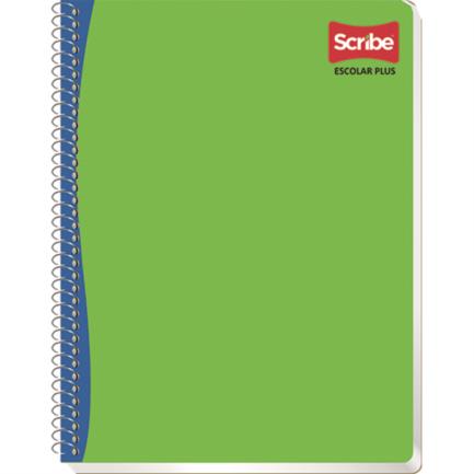 Cuaderno Profesional Scribe Escolar C7 Cuadro Grande Espiral Doble 200 Hojas