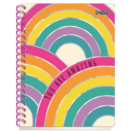 Cuaderno Profesional Scribe Incolors Raya Espiral Doble 180 Hojas