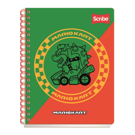 Cuaderno Profesional Scribe Mario Bros Raya Espiral Doble 100 Hojas