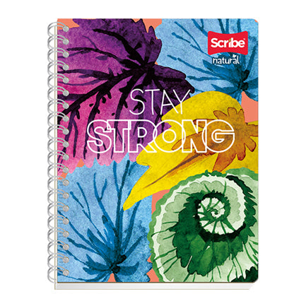 Cuaderno Profesional Scribe Natural Raya Espiral Doble Raya 100 Hojas