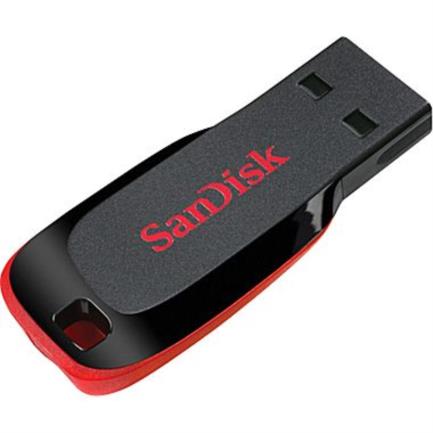 Memoria USB SanDisk Flash Cruzer Blade 32GB USB 2.0 Color Negro SDCZ50-032G-B35