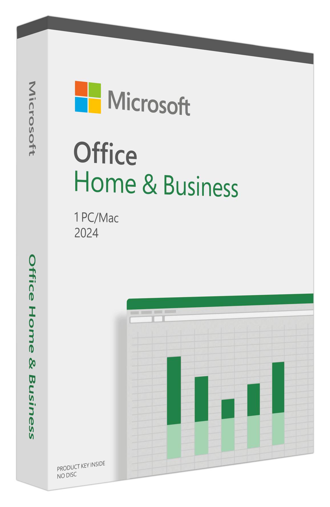 Office Home & Business 2024 Caja, Licencia perpetua, Idioma Español, 1 usuario / PC o Mac, Aplicaciones incluidas: Word, Excel, Power Point, Outlook y One Note