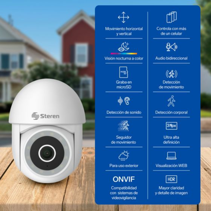 Mini Camara Steren Wifi 3 MPX P EXT Y S Sensor