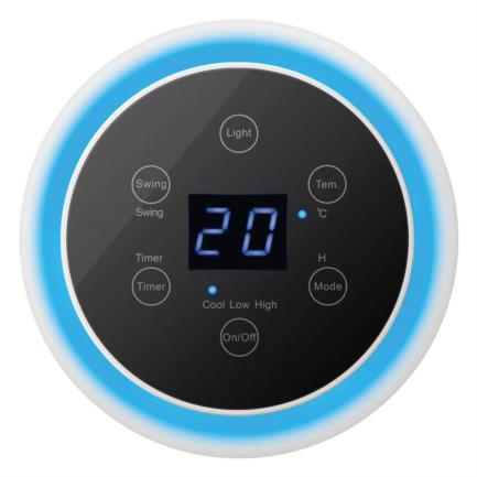 Calentador Steren Wi-Fi Cerámico LED Panel Touch Torre Color Blanco