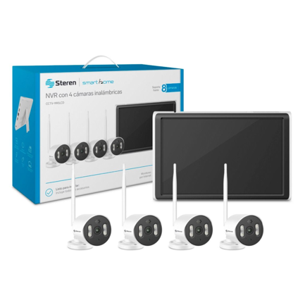 Kit Steren NVR Wifi Pantalla 8CH/4 Camaras 2