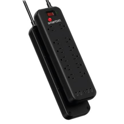 Supresor de Picos Smartbitt SBSS-B12-5U 12 Contactos y 5 Puertos USB