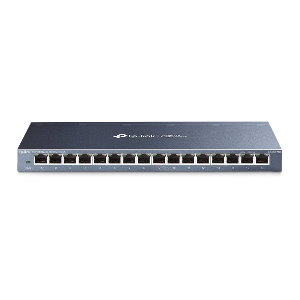 TP-Link switch no administrable de 16 puertos gigabit 10/100/1000.
