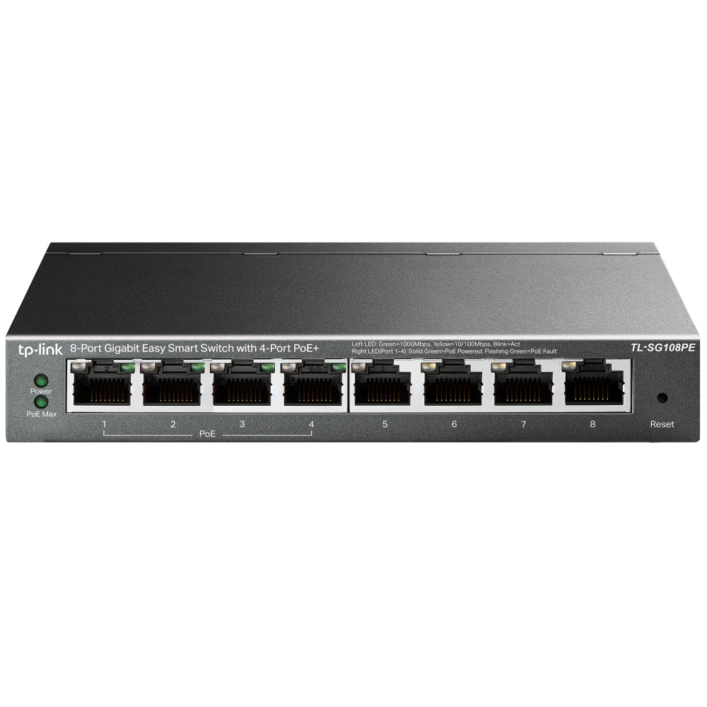 TP-Link Easy Smart Switch Gigabit de 8 puertos con 4 puertos PoE