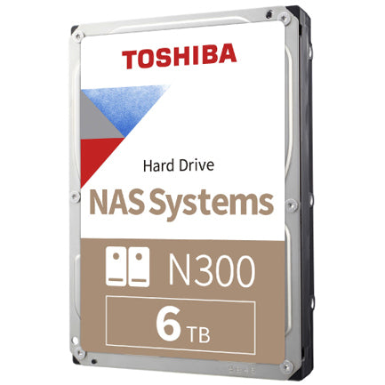 Disco Duro Interno Toshiba N300 de Rendimiento 6TB 7200RPM y 256MB Cache.