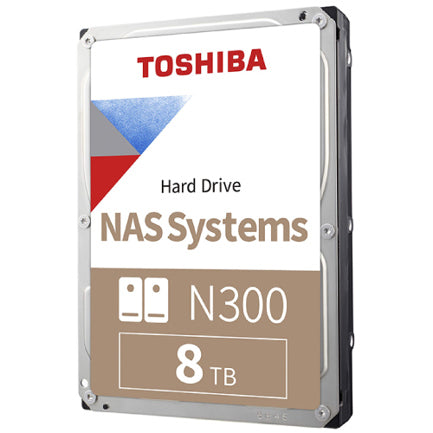 Disco Duro Interno Toshiba N300 de Rendimiento 8TB 7200RPM y 256MB Cache.