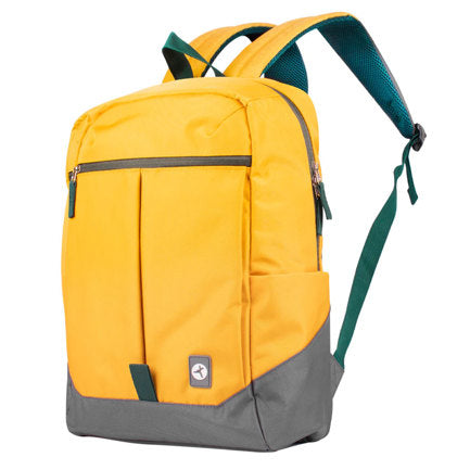 Rainbow Mochila Amarilla y funcional con diseño vibrante compartimientos acolchados para laptop y tablet