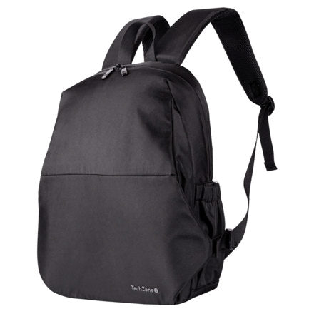 Mochila Lite TZLBP13 Techzone 15.6 Poliester 420 D Twill Color Negro Laterales Ajustables