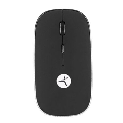 Mouse TechZone Recargable Negro con Nano Receptor Tipo C y Usb a Mouse Pad Incluido