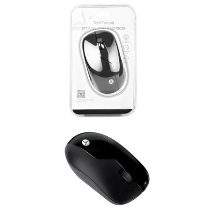 Mouse inalámbrico Negro recargable wireless TechZone