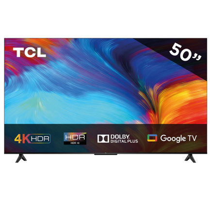 Televisor TCL 50" Google TV 4K Dolby Audio HDR10 HDMI/USB/Ethernet
