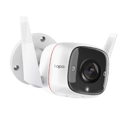 TP-Link Camara de seguridad wifi fija para exterior con vision nocturna en blanco y negro