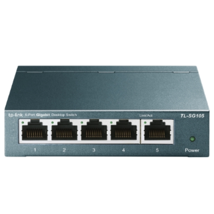 Switch para escritorio Tp-link de 5 puertos Gigabit