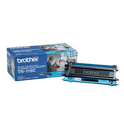 Tóner Brother TN115C Alto Rendimiento 4000 Páginas MFC9000/HL4000 Color Cian