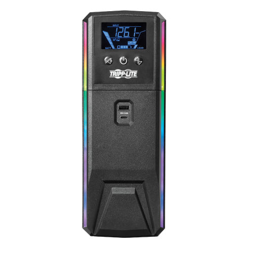 UPS TRIPP LITE para Juegos Onda Sinusoidal Pura de 1000VA 600W 120V LCD AVR Ahorrador de Energia