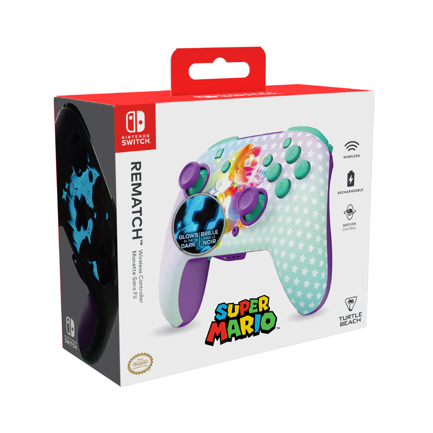 Control de Juego Inalámbrico Turtle Beach Rematch Mario Invencible para Nintendo Switch