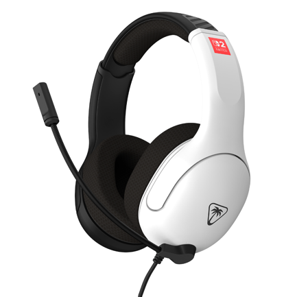 Auriculares de juego con cable Turtle Beach Airlite Fit White Black para Nintendo Switch 2