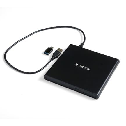 Quemador/Lector VERBATIM Externo de CD-DVD - Negro