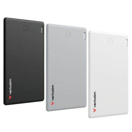 Localizador Verbatim My Finder Bluetooth Tarjeta 3 pack Negro Gris y Blanco