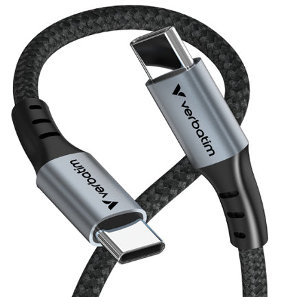Cable Verbatim de carga y sincronización USB-C a USB-C 100 W - 120cm