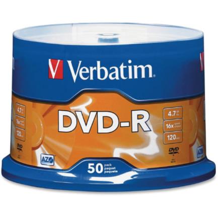 DVD-R Verbatim AZO 4.7GB/120min 16X Tray VL Spindle C/50