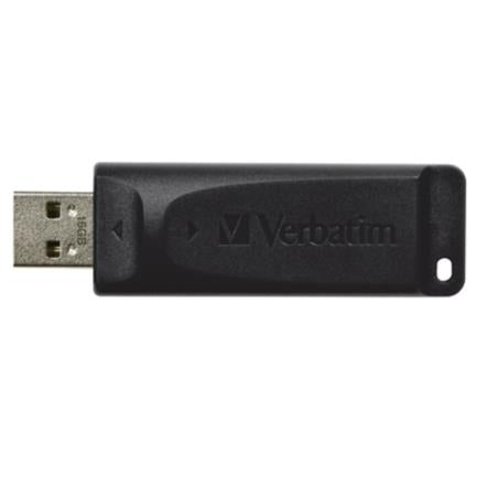 Memoria USB VERBATIM Flash 2.0 Slider 16GB - Negro