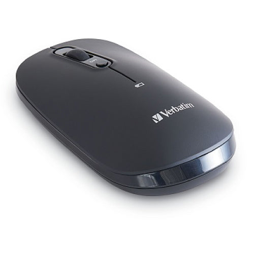Mouse VERBATIM Inalambrico Recargable Multidispositivo USB-C a USB-A - Negro