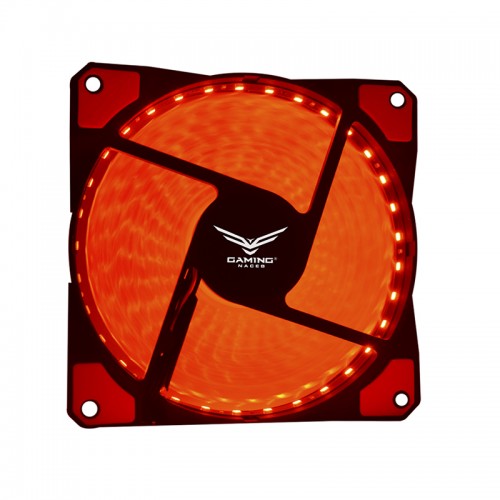 Naceb NA-0919 Ventilador - 120mm Maximum Fan Diameter - 1 x Fan(s) - 73.40m³/hora Maximum Airflow - 1200rpm - 4-clavijas, 3-clavijas - Rojo LED - 3.4Año(s) Vida